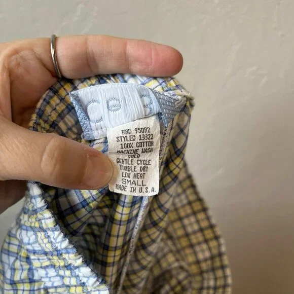 Vintage A Line Full Skirt Plaid Button Down Pockets Preppy 90s Maxi Modi - Picture 9 of 9